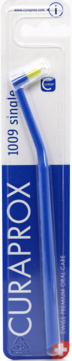 CURAPROX Монопучковая щетка "Single & Sulcular", 9 мм (синяя) — Фото 1