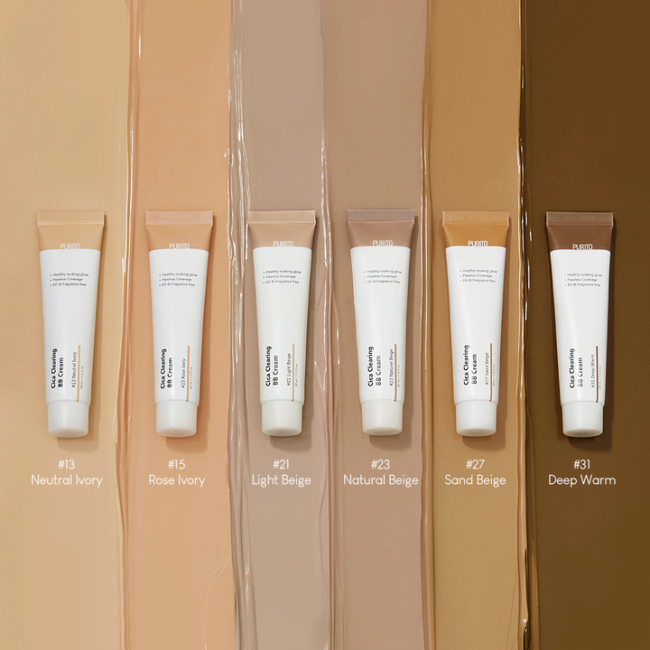 Purito Cica Clearing BB Cream (№13 Neutral Ivory) 30 ml ВВ крем с экстрактом центеллы — Фото 3