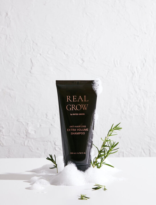 Rated Green Real Grow Anti Hair Loss Extra Volume Shampoo 200ml Шампунь для об'єму волосся та профілактики випадіння — Фото 2