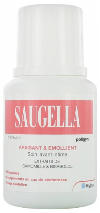 Saugella Poligyn 100 ml Ежедневный гель для интимной гигиены с экстрактом ромашки — Фото 1