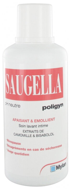 Saugella Poligyn 500 ml Щоденний гель для інтимної гігієни з екстрактом ромашки — Фото 1