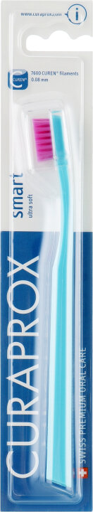 CURAPROX smart ultra soft 5-12 Years Зубна щітка середньої жорткості для дітей (блакитна) — Фото 1
