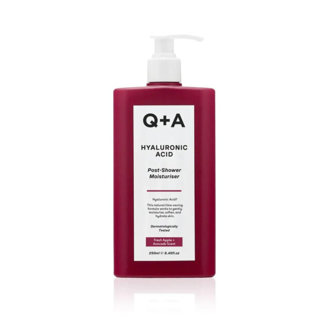 Q+A Hyaluronic Acid Post-Shower Moisturiser 250ml Средство с гиалуроновой кислотой для интенсивного увлажнения тела — Фото 1