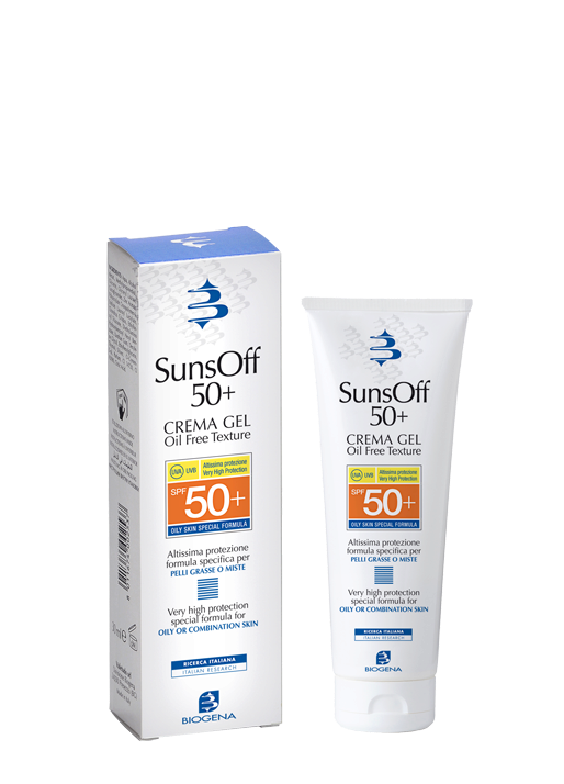Biogena SunsOff Crem Gel SPF 50+ 90ml Сонцезахисний крем для жирної та комбінованої шкіри — Фото 1