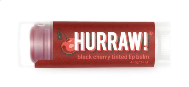 Hurraw! Black Cherry Tinted Lip Balm 4,8g Бальзам для губ с красным оттенком — Фото 1